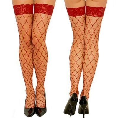 Lady's 3 Pairs Stockings Thigh High Socks Lace Fishnet Hot Fashion Sexy Hosiery