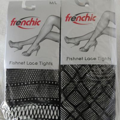 Frenchic Fishnet Tights Pack of 4 Different Designs Pack Sealed size M/L