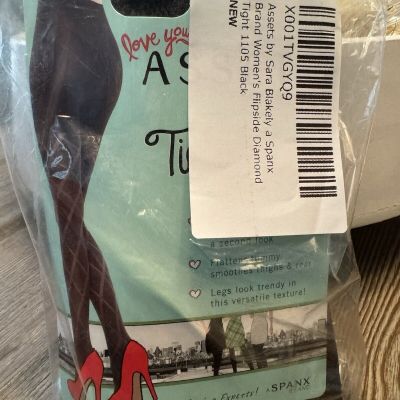 Love Your Assets Sara Blakely Shaping Tights Size 1 Black Flipside Diamond