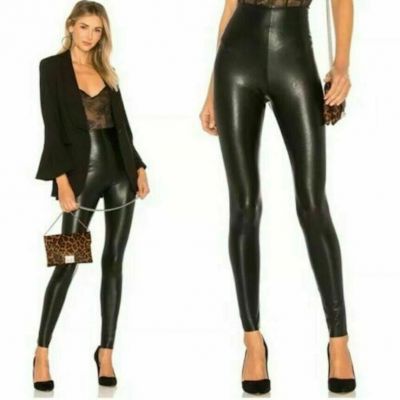 NEW COMMANDO FAUX LEATHER LEGGINGS WOMEN'S BLACK SIZE MEDIUM M