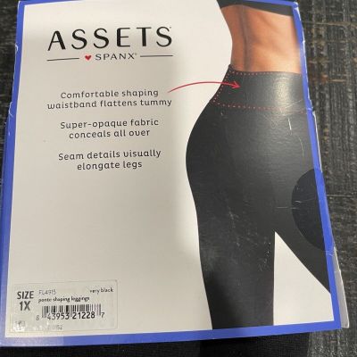 NWT Assets by SPANX Women's Point Shaping Tights Black Size 1X