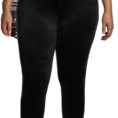 No Boundaries Soft Velour Black Leggings XL (15-17) NEW