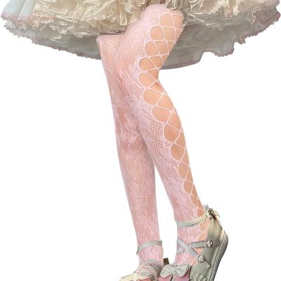 Benefeet Sox Womens Fishnets Fishnet Tights Stockings Colorful Flower High Waist