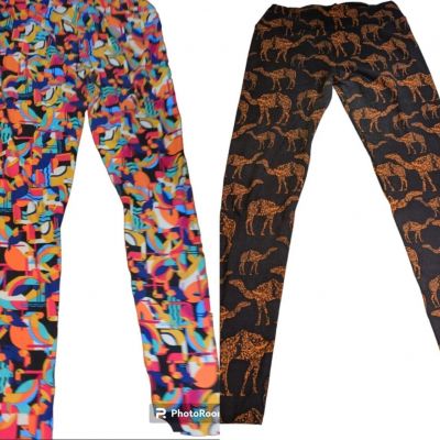 Lularoe Leggings One Size OS Multicolor Toucan  Birds Bright Colors.