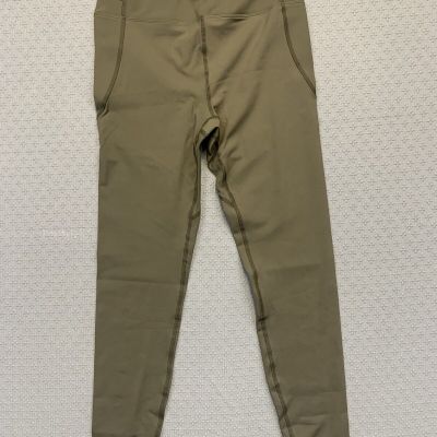 Mono B Women’s Leggings Olive Size Large APH6209 Fitness Yoga Comfortable NWOT