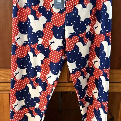 New!! Charlies Project Leggings For A Cause Polka Dot And Stars Mickey Theme