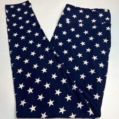 NEW LuLaRoe TC Leggings BLUE Star USA Military Nautical Astronomy SPACE Law