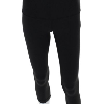 Lululemon Womens High Waisted Cropped Athletic Leggings Black Size 6