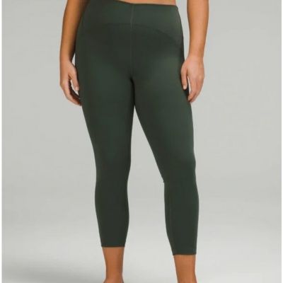 Lululemon Green Smoked Spruce Onstill High-Rise Cropped Tight Leggings Size 20