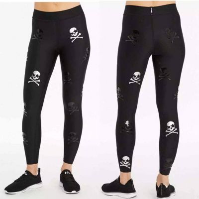 Ultracor High Rise Skull Black Leggings Size XS