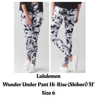 Lululemon Wunder Under Pant Hi-Rise (Shibori) 31