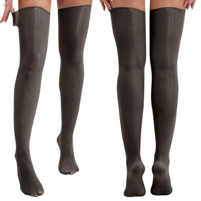 Women Stockings Glossy Socks Disco Pantyhose Thigh High Clubwear Silky Tights