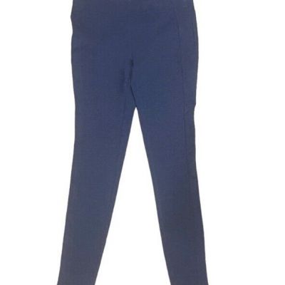 Ann Taylor LOFT PONTE PANT Leggings Stretch Skinny Pull On Ankle Blue Size XS