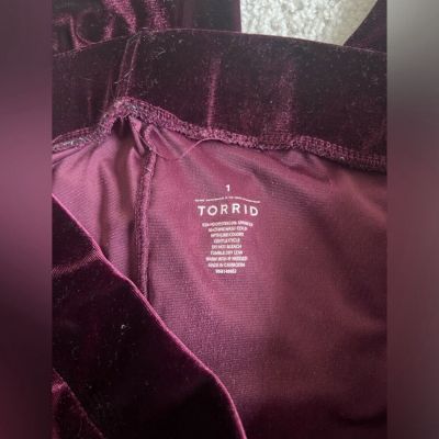 Torrid - Full Length Signature Waist Velvet Legging - Sz 1