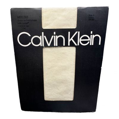 Calvin Klein Shimmer Pantyhose Nitelites Ivory size A