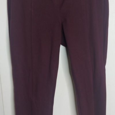 Style & Co Womens Plus XXL Burgundy Ponte  Stretch Leggings