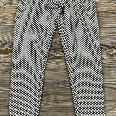 Shapewear Leggings Dark Grey/White Scrunch Size Small Polyester/Spandex