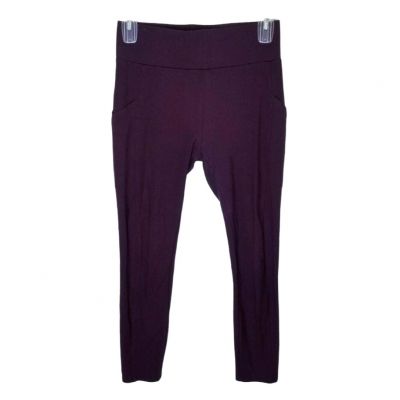 Lou & Grey Leggings Women Size Medium Maroon Side Pocket Activewear