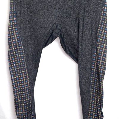 LuLaRoe Leggings Space Dye Gray & Multicolor Polka Dots Size 2XL READ DESRIPTION