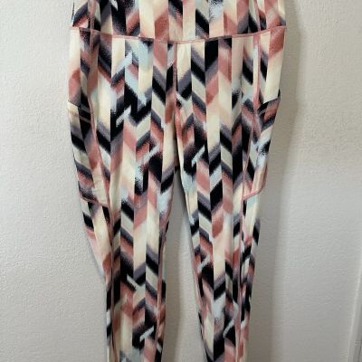 Torrid Active High Rise Bright Geometric Full Length Leggings Sz 1XL