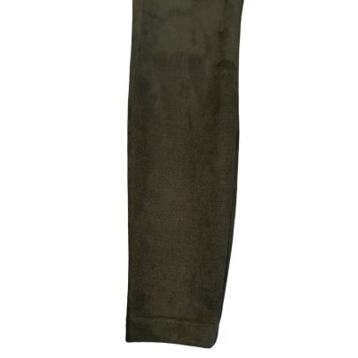 NEW White House Black Market Runway Leggings Size 10 Medium Sergeant Green Suede