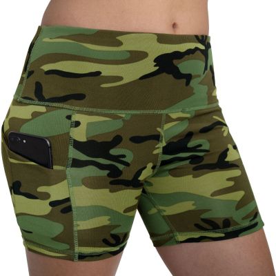 Rothco Womens Camo Workout Performance Legging Shorts