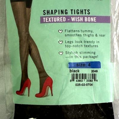 Spanx Love Your Assets Shaping Tights Women's Textured Wish Bone Size 4