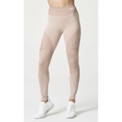 NUX Breathe Mesh Legging Womens Medium Peachy Sand New Workout Athletic