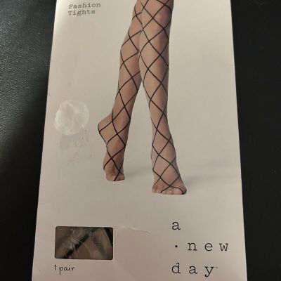 S/M Nude/Black- Fashion Tights/Pantyhose