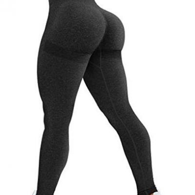 Tie Dye Workout Seamless Leggings for Women High Waist Gym Large #3 Black