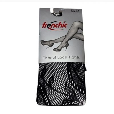 Frenchic Fishnet Women's Lace Stockings Tights Sexy Pantyhose Plus Size 1X/2X