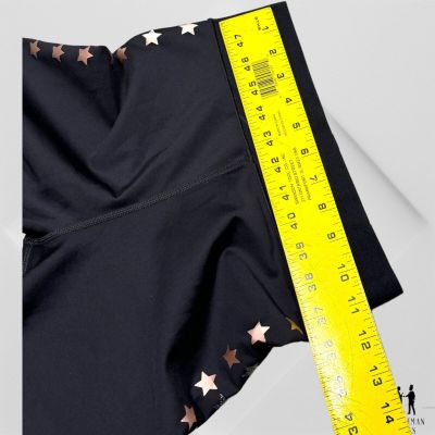 Ultracor x Soulcycle Black M Medium multi star leggings Skull Metallic Stars