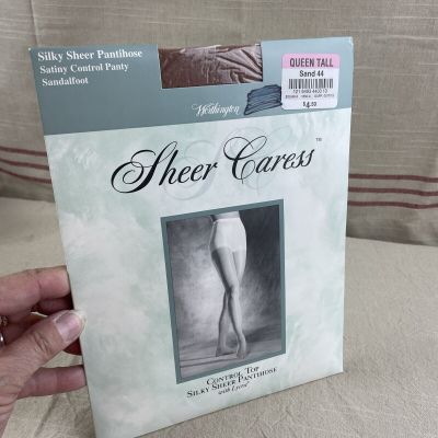 JCPenney Worthington Sheer Caress Pantyhose Queen Size Tall Sand #44 Control Top