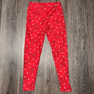 Disney Minnie Mouse Yoga Workout Stretchy Pants Athletic - Size M Medium EUC