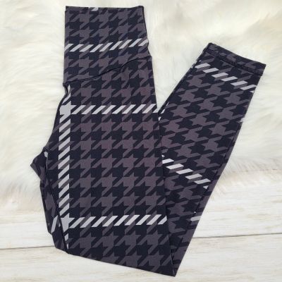 Offline by Aerie Real Me Xtra Printed 7/8 Leggings Black Houndstooth Size Medium