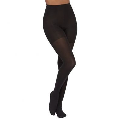 Assets by Sara Blakely Solid Terrific Tights in Noir Black Size 2 NWT