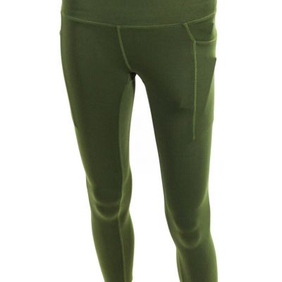 PE Nation Womens High Rise Recalibrate Ankle Leggings Pesto Green Size XS