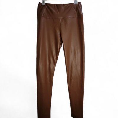 Bagatelle Collection Faux Leather Leggings Brown Womens Size Medium Pants