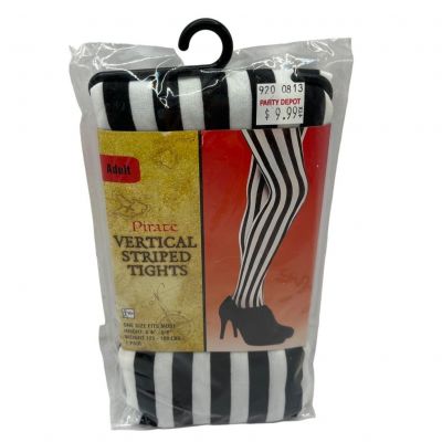 Pirate Vertical Striped Tights - Adult One Size Fits Most - Party Depot 25h