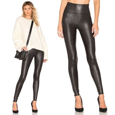 Spanx Faux Leather Leggings in Black SMALL