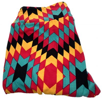 LuLaRoe OS Leggings colorful diamonds ch-22