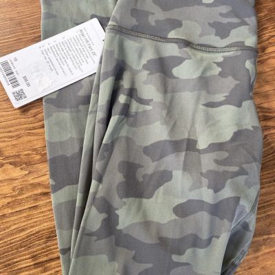 Lululemon Womens Camouflage Print  Align HR Pant Workout Leggings Green Size 10