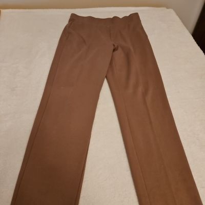 Isaac Mizrahi Live! Women's P:ull On Leggings Sz M Brown Casual