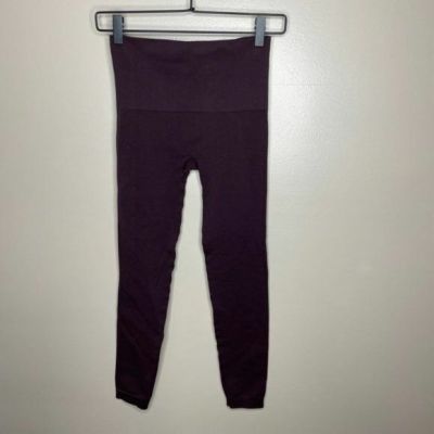 Spanx Wine Look At Me Now Leggings Sz M Womens Pants Purple