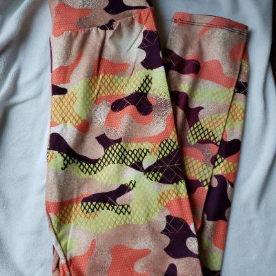 Gold Orange Camouflage Bright Butter Soft!! Custom Legging TC NEW not Lularoe