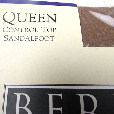Berkshire Silky Sheer Queen Control Top Sandalfoot Size 3X-4X