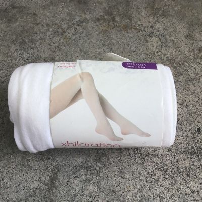 FOOTLESS Women Tights Xhilaration Fresh White Size 1X/2X