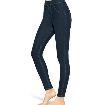 Hue Women's High Rise Stretch Denim Legging Size XXL Midnight Blue NWT