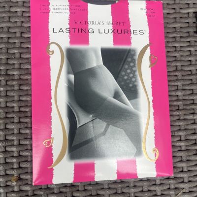 Victoria’s Secret Size M Lasting Luxuries Charcoal Grey Pantyhose  Control Top