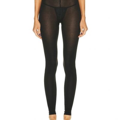 Wolford Cashmere Silk in Black Medium New Womens Tights